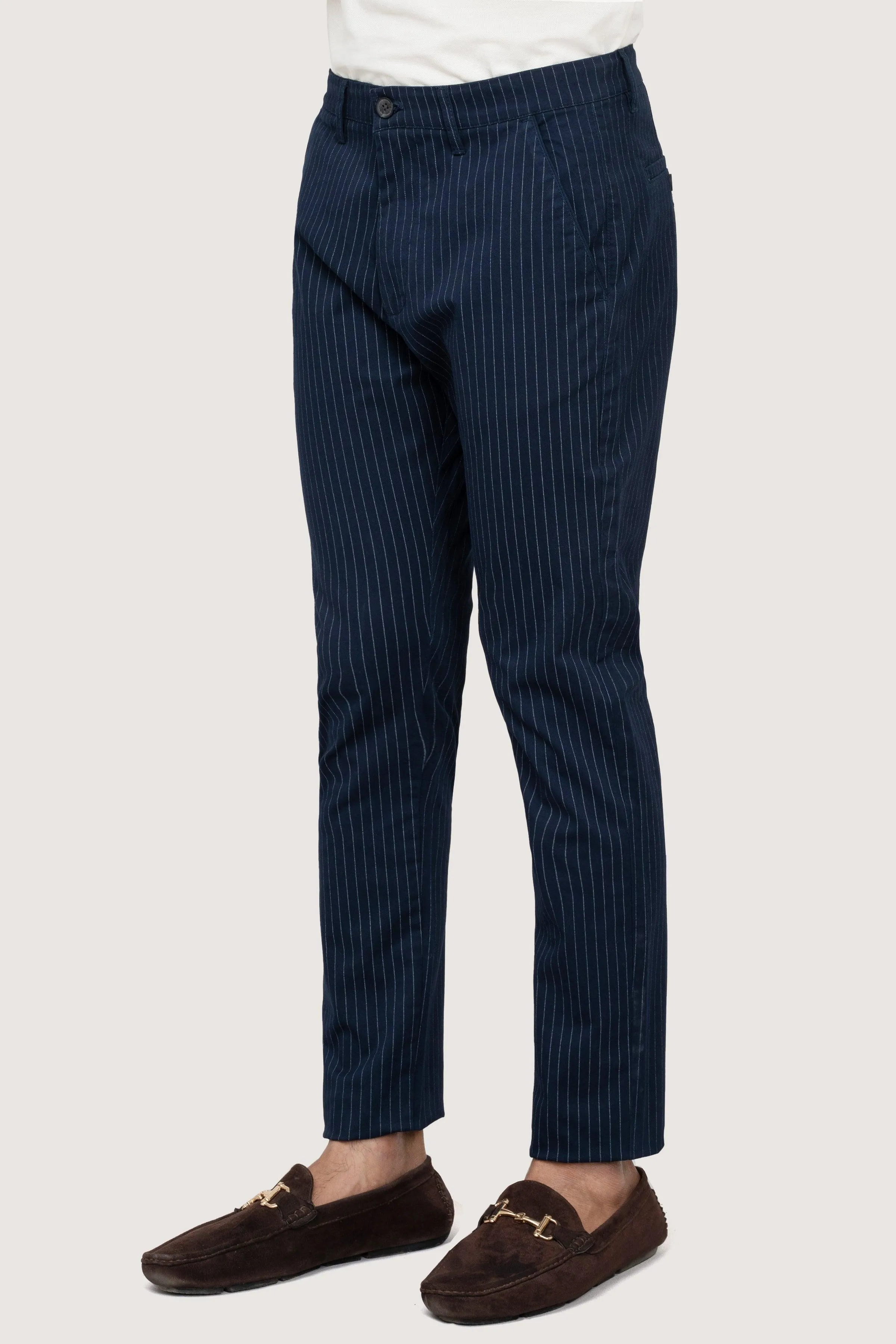 CROSS POCKET TWILL SLIMFIT PANT NAVY