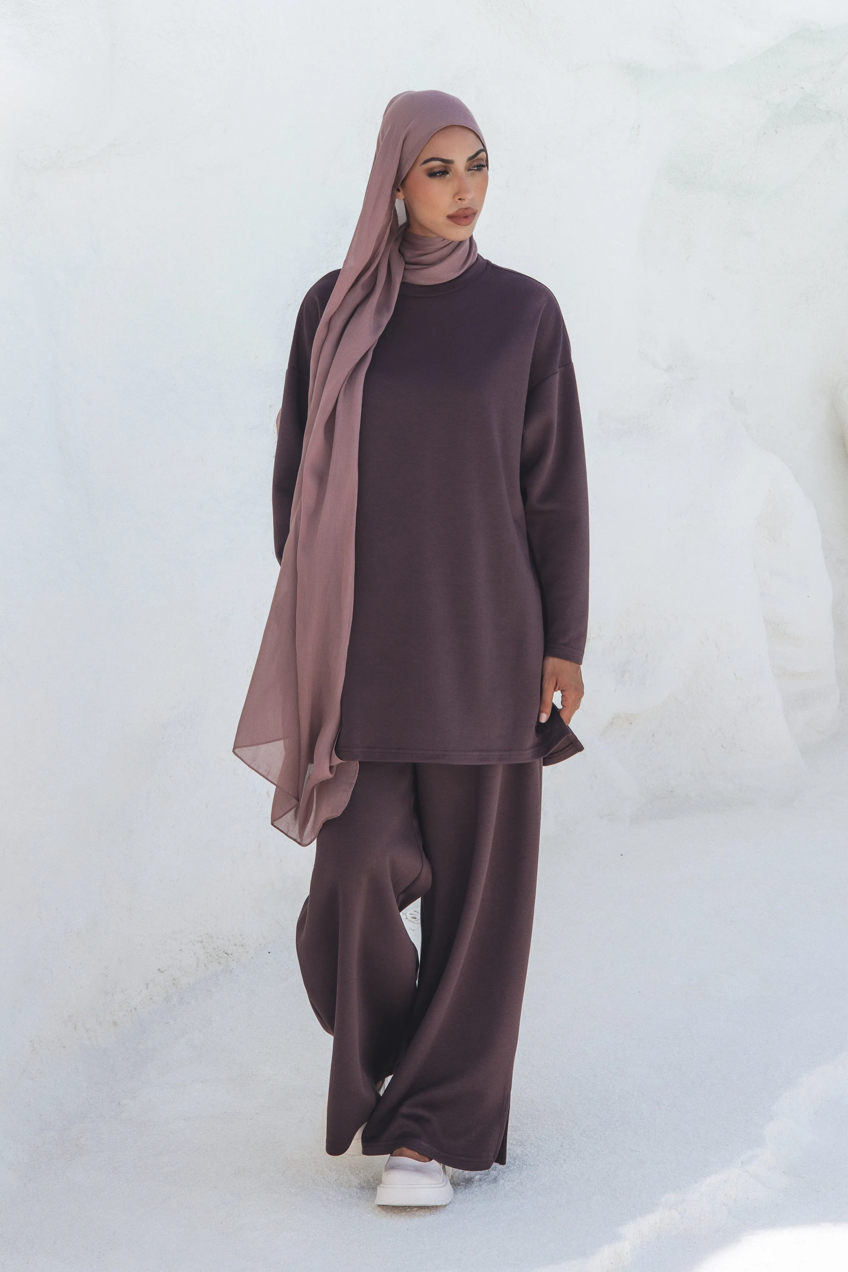 Inaya Sweater/Pants Set - Brown