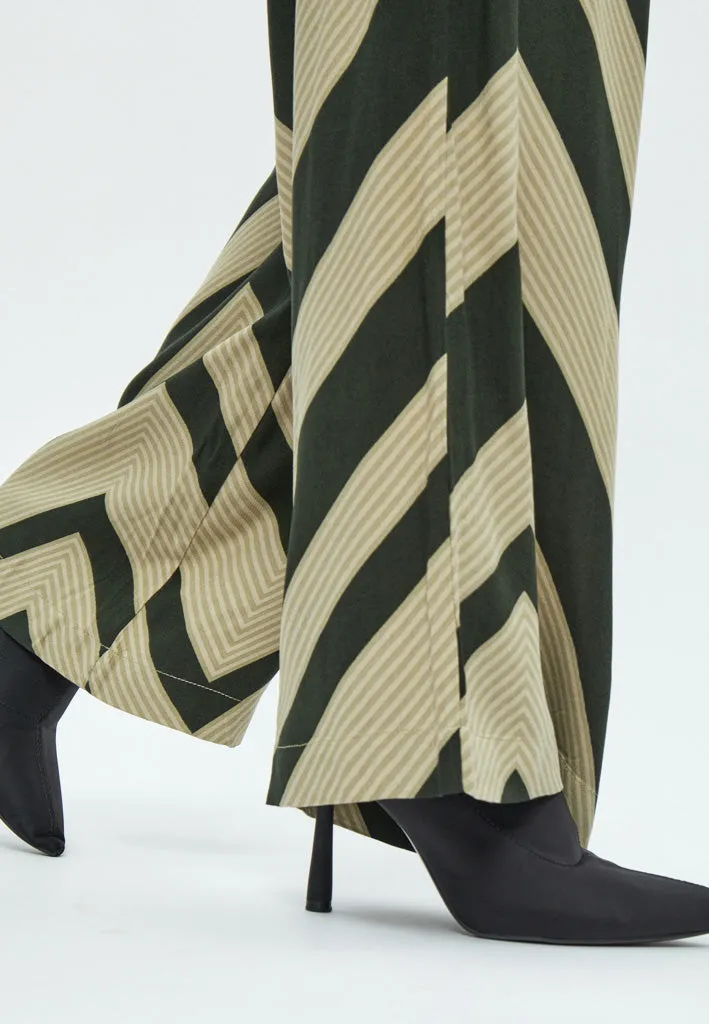 MSJalia Pants - Jungle Green Print
